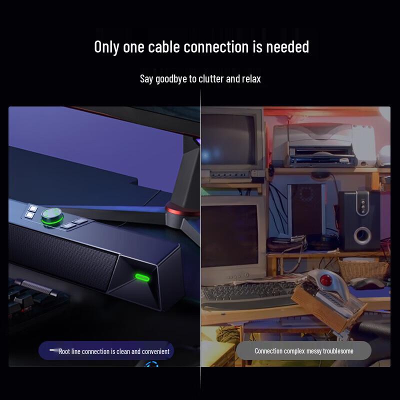 Newman V1 PRO Desktop Gaming Soundbar Speaker