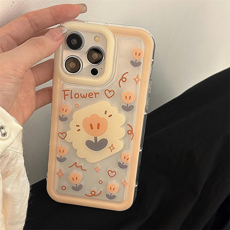 Zhitai Цветочный ударопоглощающий чехол-подушка безопасности для iPhone 12Pro/13/15Pro