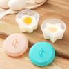 4PCS Egg Poachers Cups Boiler Mold Egg Brush Food-Grade with Fancy Egg