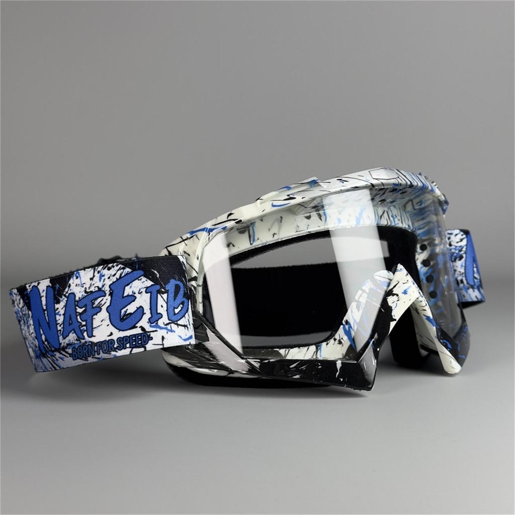 2026 Vibrant Frame Design Motocross Goggles UV400 Lens Lightweight Durable Adjustable Strap Outdoor Sports Riding Goggles