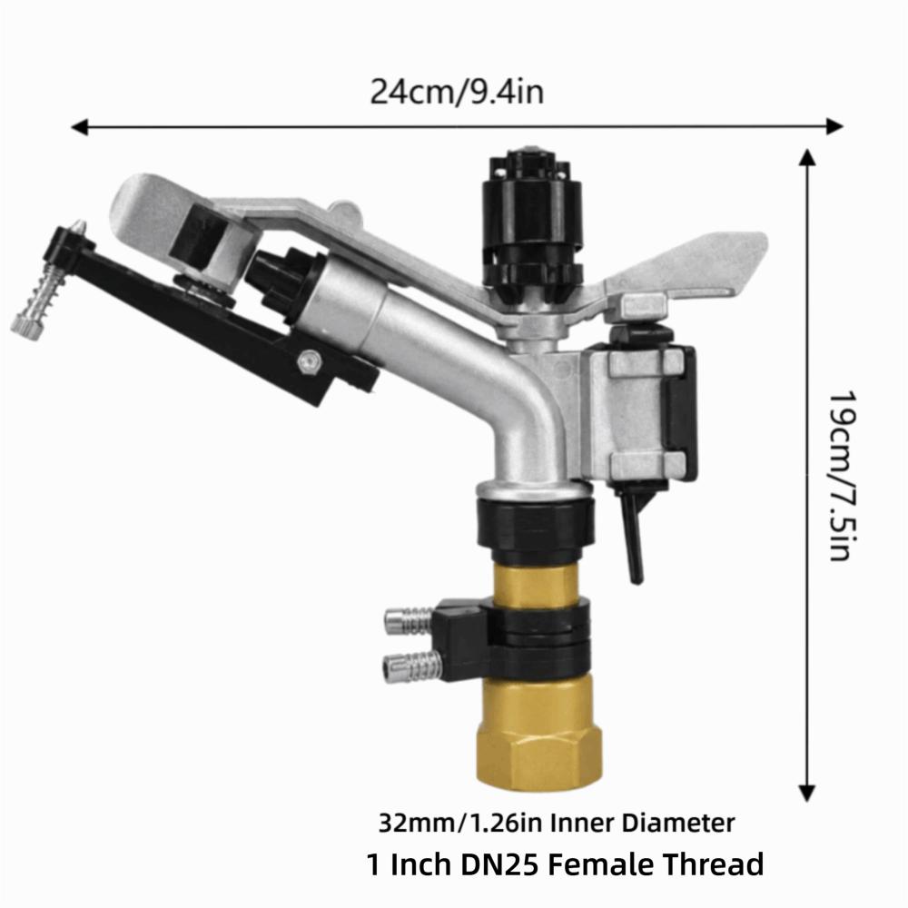 Copper Core, Aluminum Alloy, Plastic Irrigation Sprinkler Auto Rotating Sprinkler  Yard Watering