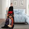 Rock Band A-AC D-DC Back In Black Blanket Plush Nap Sofa rug for Living Room Warm Office Bedroom Birthday Home Travel Kid Gifts
