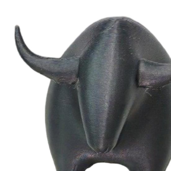 3D-печатная фигурка быка, мини-статуэтка животного быка, коллекционный настольный орнамент для полки, дома, офиса, декора стола