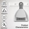 Mini Desktop Dustpan And Brush Set Portable Keyboard Cleaning Tool For Table Crumbs And Gap Sweeping