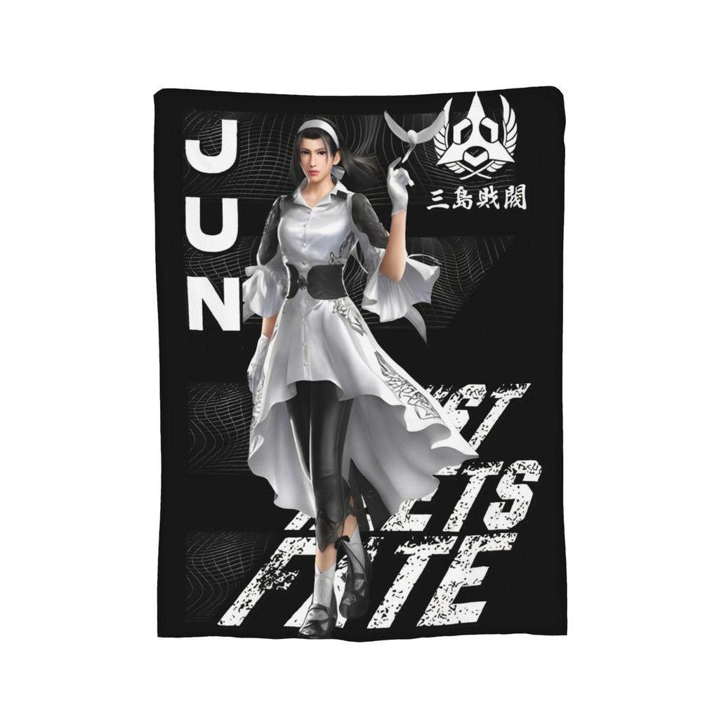 Panda Tekken 8 Gaming Blanket Flannel Novelty Breathable Throw Blankets for Bedspread Autumn/Winter,
