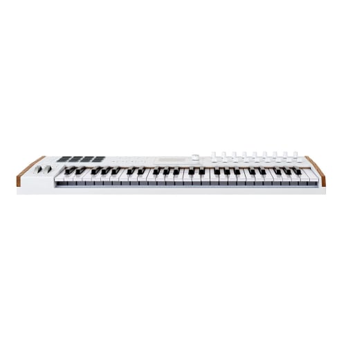 Клавиатурный контроллер Arturia KeyLab mk3, 49 клавиш, чувствительность к силе нажатия и послекасанию, функция пэдов, полноцветный дисплей, белый