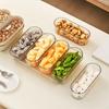 Moisture-proof Snack Dry Fruit Tray Plastic Dessert Container Fruit Bowl Snack Storage Tray  Travel