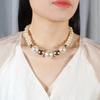 Европейская и американская мода хипстерский простой темперамент имитация жемчуга ожерелье атмосферная короткая цепочка на ключицу ювелирные изделия 6380