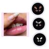 4Pcs Dental Teeth Gems Clear  Tooth Gem Ornaments Jewelry 