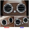 Для Mercedes Benz C Class W205 2015-2018 молдинги салона кондиционер кондиционер розетка вентиляционное отверстие ремонт кристалл алмаз наклейка кольцо отделка