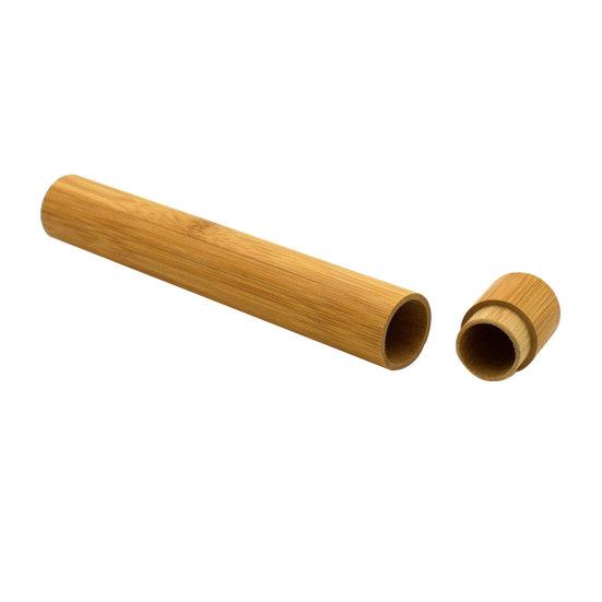 Портативный бамбуковый чехол для зубной щетки, держатель для путешествий, кемпинга, ванной комнаты, аксессуар