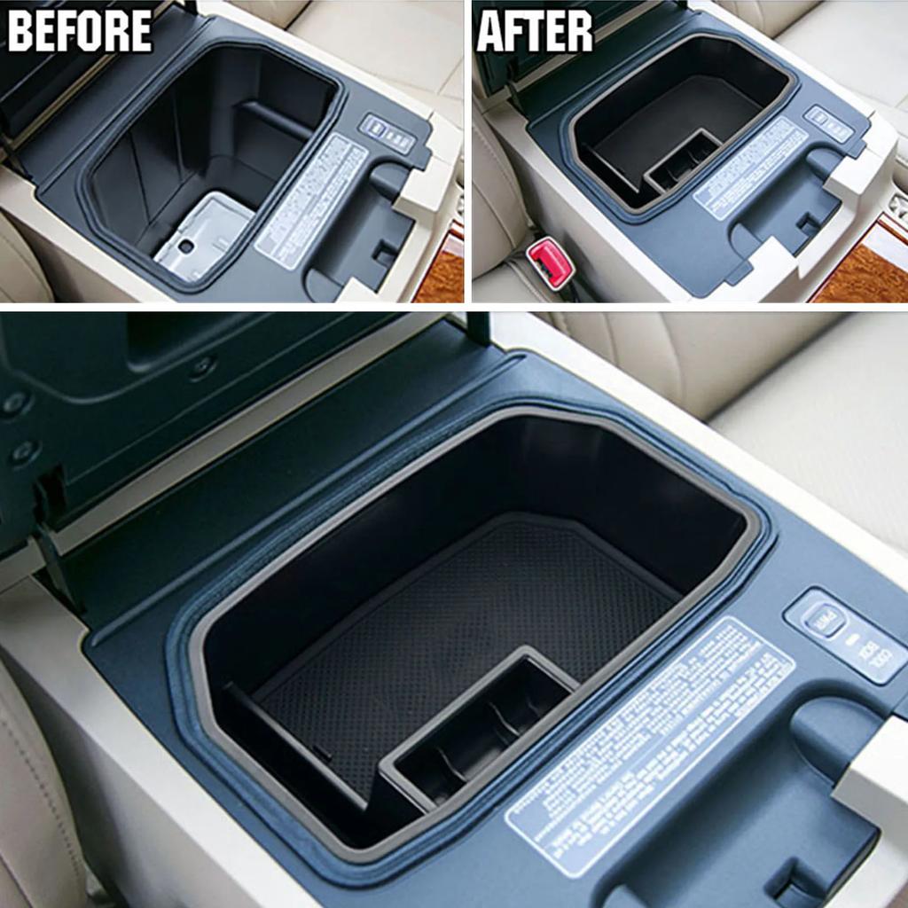 Car Center Console Organizer Armrest Storage Box Tray Pallet For Toyota Land Cruiser J200 LC200 Lexus LX570 2008 2009 2010 -2022