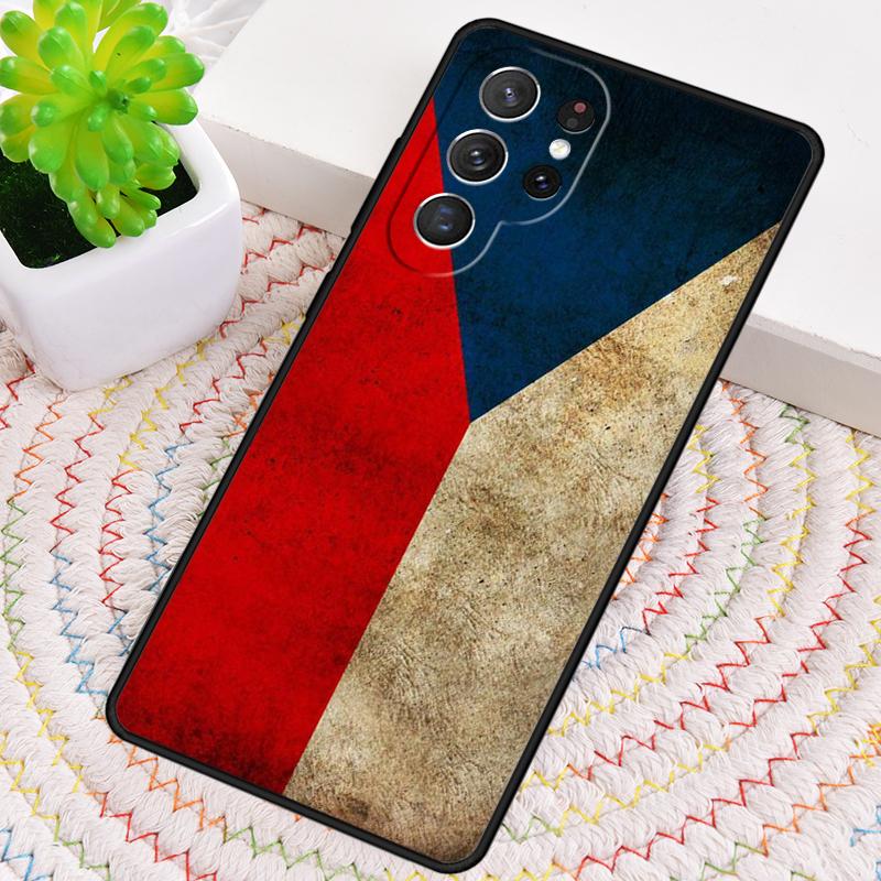 Чехол для телефона с флагом Чешской Республики для Samsung Galaxy note 10 pro S26 Ultra S23 S24 FE S25 S21 S22 PLUS ударопрочный Чехол