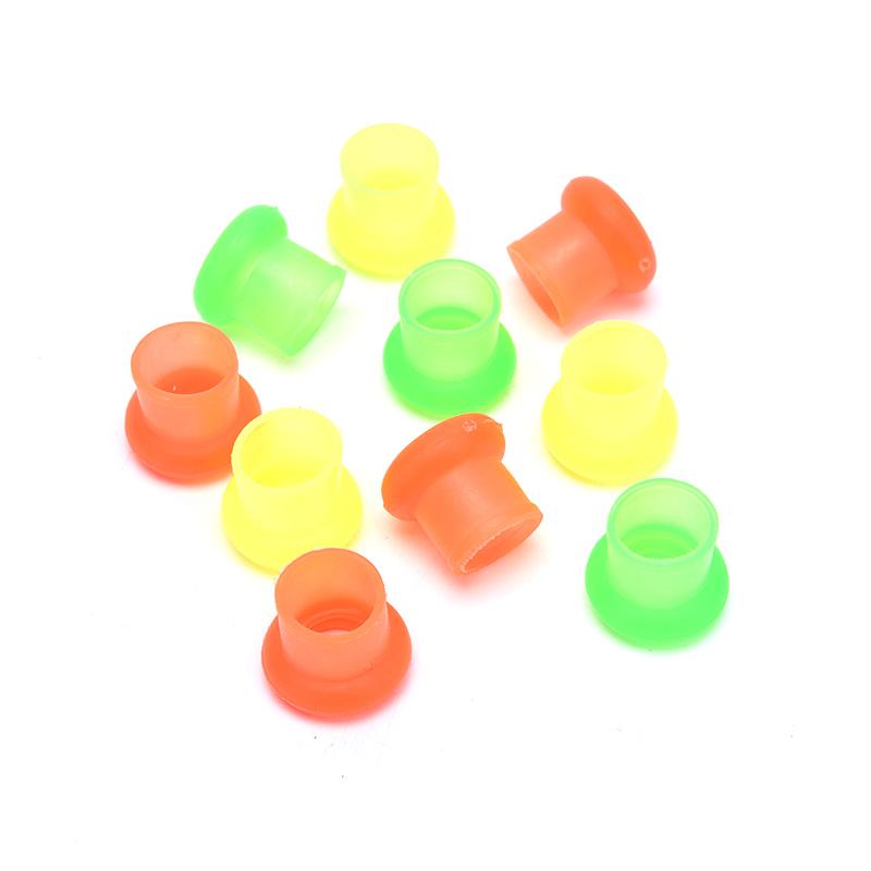 10Pcs Rubber Fishing Rod Clip O-Shaped Anti-Skid Ring Fishing Tool Supplies