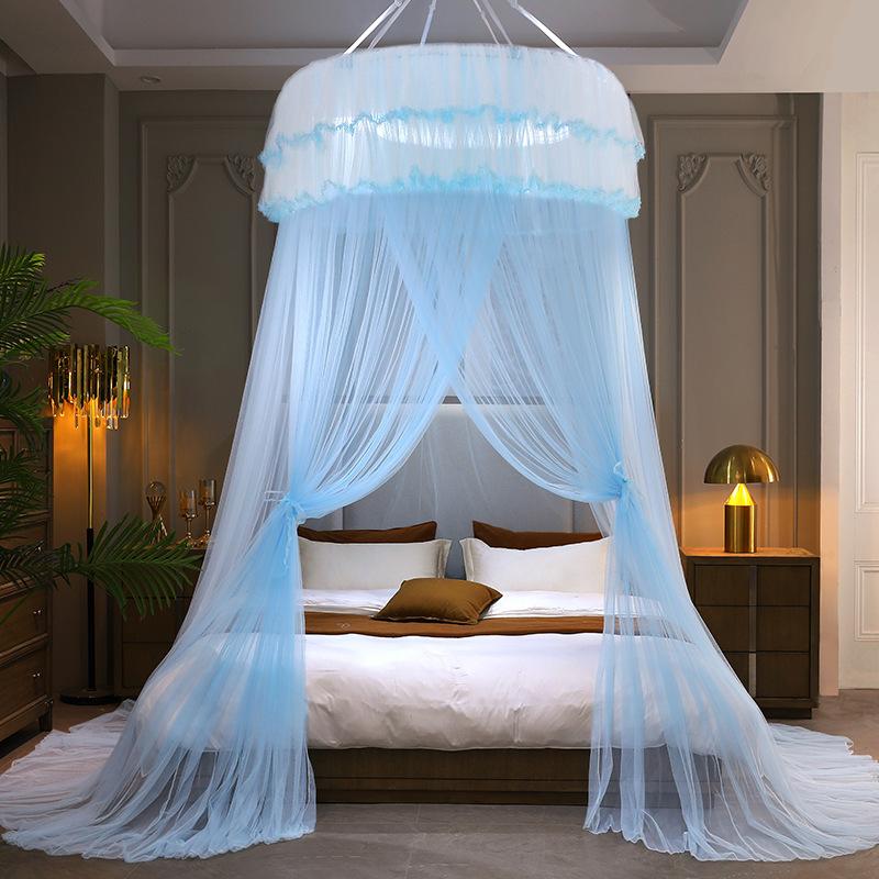 1.2M Children Bed Mosquito Net Girl Round Bed Tent Mosquito Nets Curtain Canopy for Double Bed Mosquito Net Home/Garden