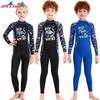 Kids UPF 50 Long Sleeve Rash Guard Swimsuit Snorkeling Swimming