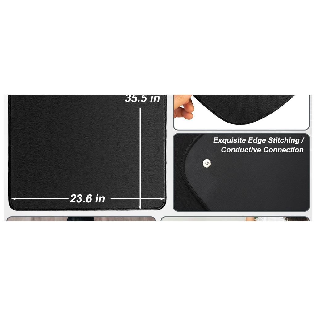 Заземляющий коврик для улучшения сна, Заземляющая подушка для здоровья, Заземляющий коврик для кровати с заземляющим шнуром для лучшей работы (35,5 * 23,6 дюйма)