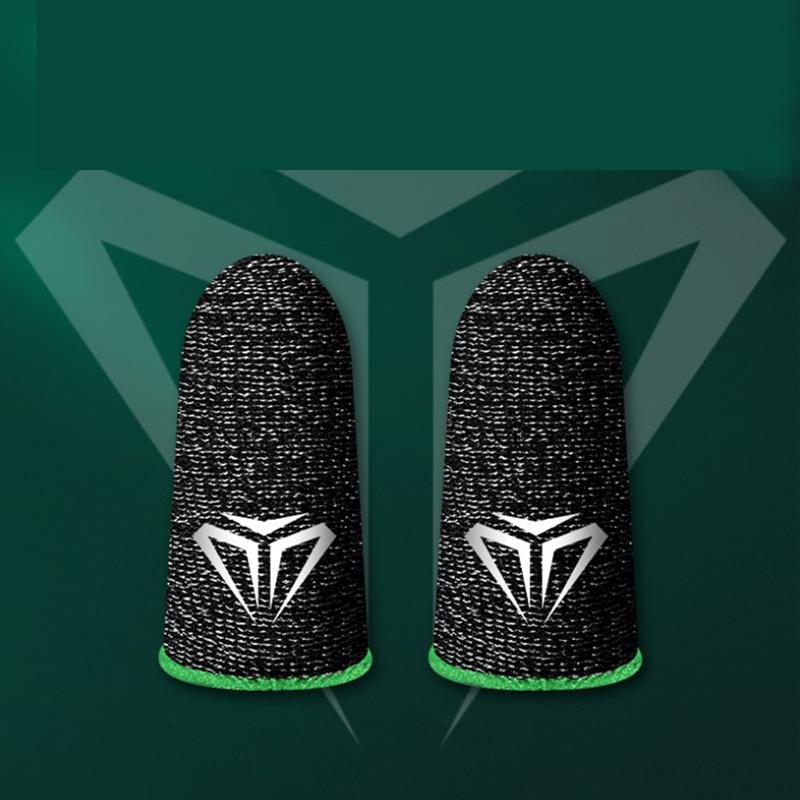 2Pcs Mobile Game Fingertip Gloves For Gamer Sweatproof Anti-Slip Touch Screen