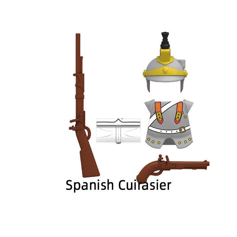 Набор Строительных Блоков MOC Кирпичи Набор Подарки Игрушки: Швейцарский Гренадер N009, Голландский Драгун N010, Испанский Кирасир N011, Итальянская Легкая Пехота N012