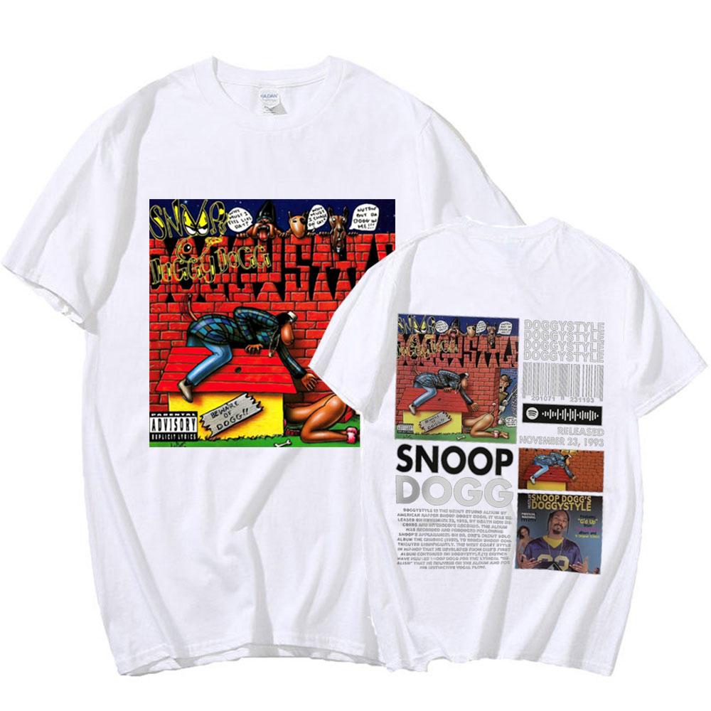 2025Snoop Dogg Doggystyle Album 90s Y2K Merch Vintage Rapper Hiphop 100% Pure Cotton Printed T-shirt Oversized Streetwear Y2K