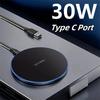 30W Wireless Charger For iPhone 16 15 14 13 12 Pro Max Induction Fast Charging Pad Dock Station For Samsung Galaxy S25 Ultra Xiaomi Huawei