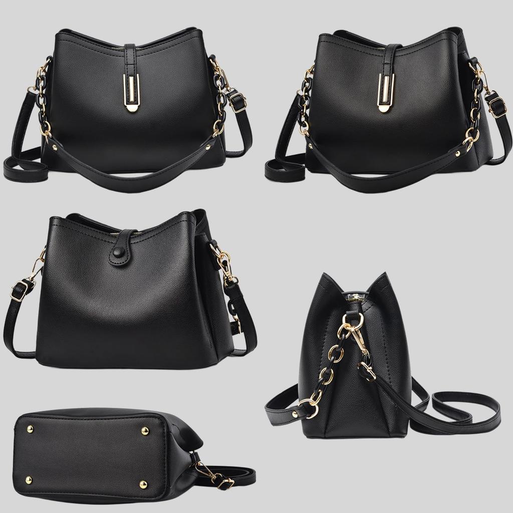 Shoulder bag for shoulder crossbody with zipper [Welltude] women, handbag, bag, bag, 2-way, self-supporting, (beige)