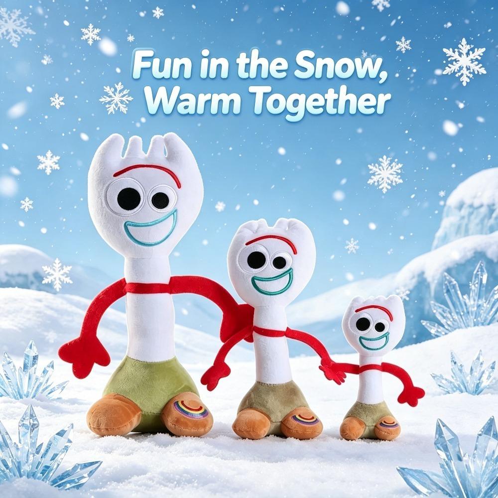 4/8/12inch Toy Story 4 Forky Plush Doll Cartoon Woody Forky Plush Toys Kawaii Anime Stuffed Doll Keychain Birthday Gift For Boys