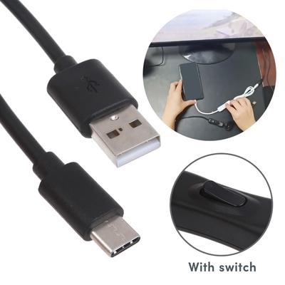 Кабель USB-C для передачи данных с переключателем Type-C USB2.0 Адаптерный шнур USB-Type C поддерживает быструю зарядку и передачу данных