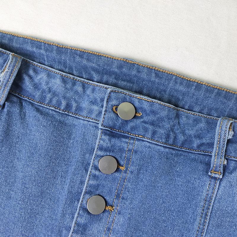 Женская джинсовая юбка-годе облегающего кроя в стиле ретро на весну 2024 года