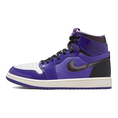 Air 1 Zoom Comfort Court Фиолетовые лакированные женские кроссовки Черные CT0979-505