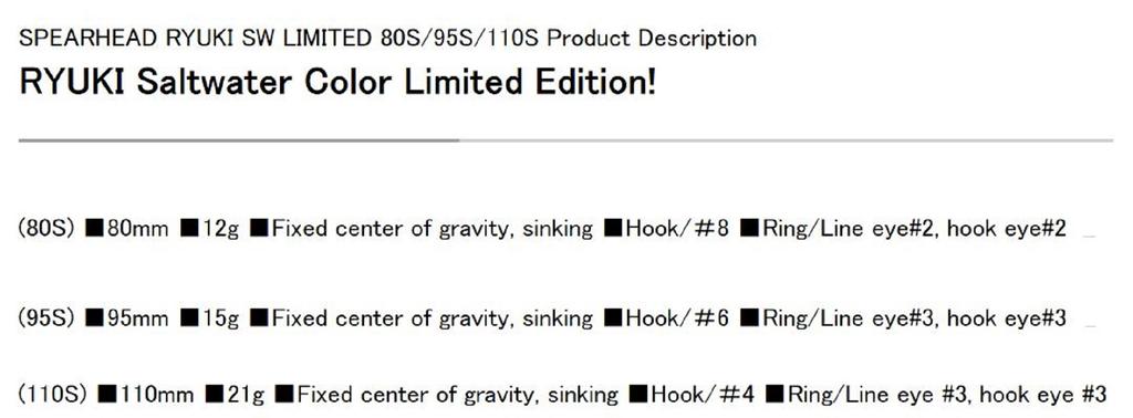 DUO Spearhead Ryuki 95S SW Sinking Lure CLA0602 (5545)