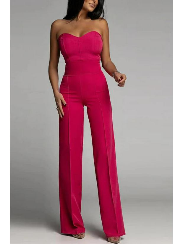 «Новый сексуальный облегающий комбинезон без бретелек для женщин — весна/лето, европейский и американский стиль»