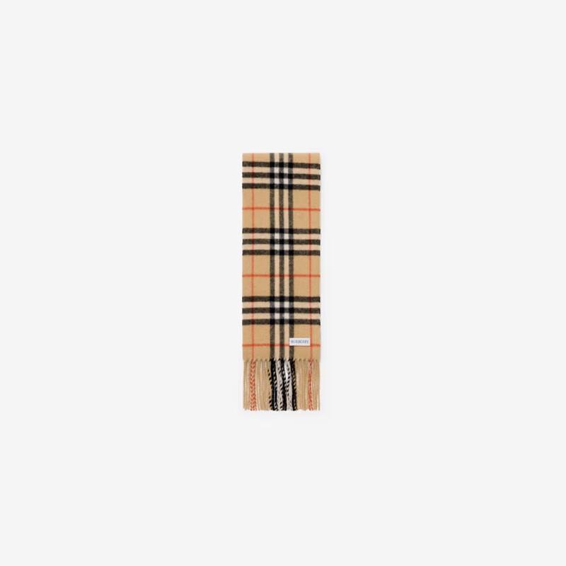 Burberry Узкий кашемировый шарф в клетку