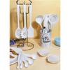 18pcs Silicone Kitchen Utensils Set with Holder Measuring Spoons Oven Mitts Nonstick Cooking Utensils Kitchen Gadgets