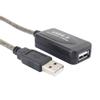 5M USB 2.0 Type A Мужской и женский удлинительный кабель, черный шнур