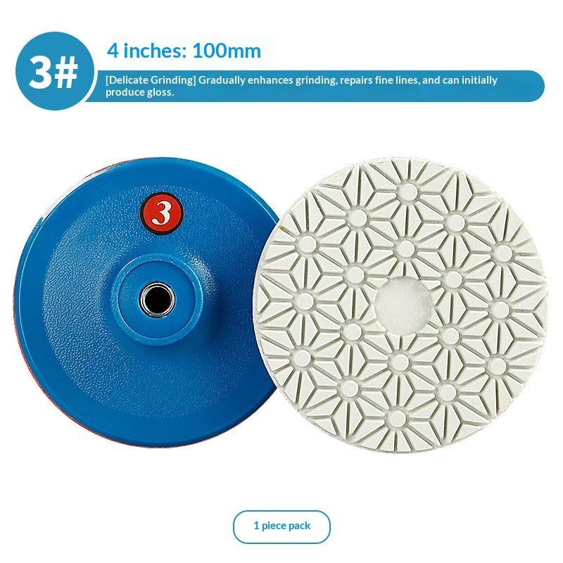 {NN72} 4 Step Diamond Polishing Pads Wear Resistant Fast Polishing For Stone Tile Grinding Surface Renovation