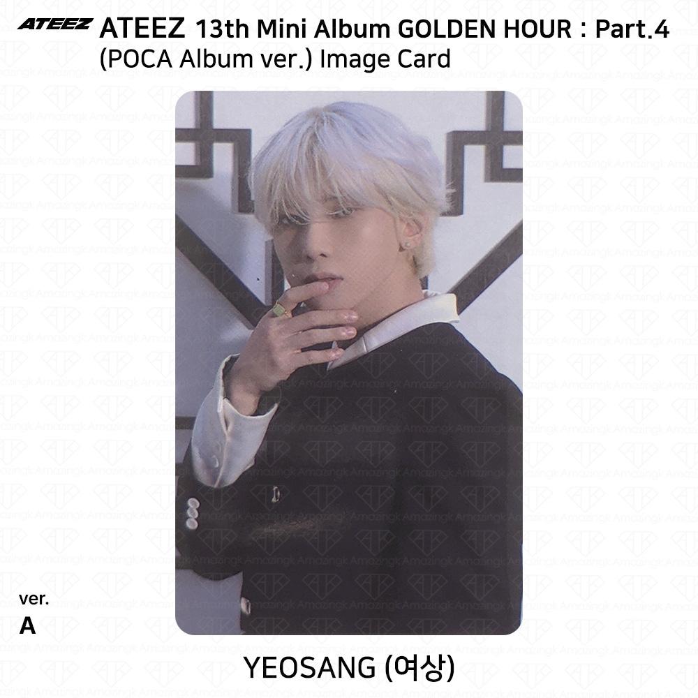 ATEEZ 13-й мини-альбом Golden Hour Часть 4 POCA Альбом версия. Фотокарта