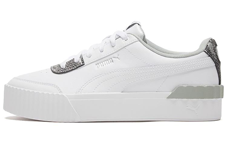 PUMA Carina Lift Snake White/snake Print Low Casual Board Shoes Women's 373230-01