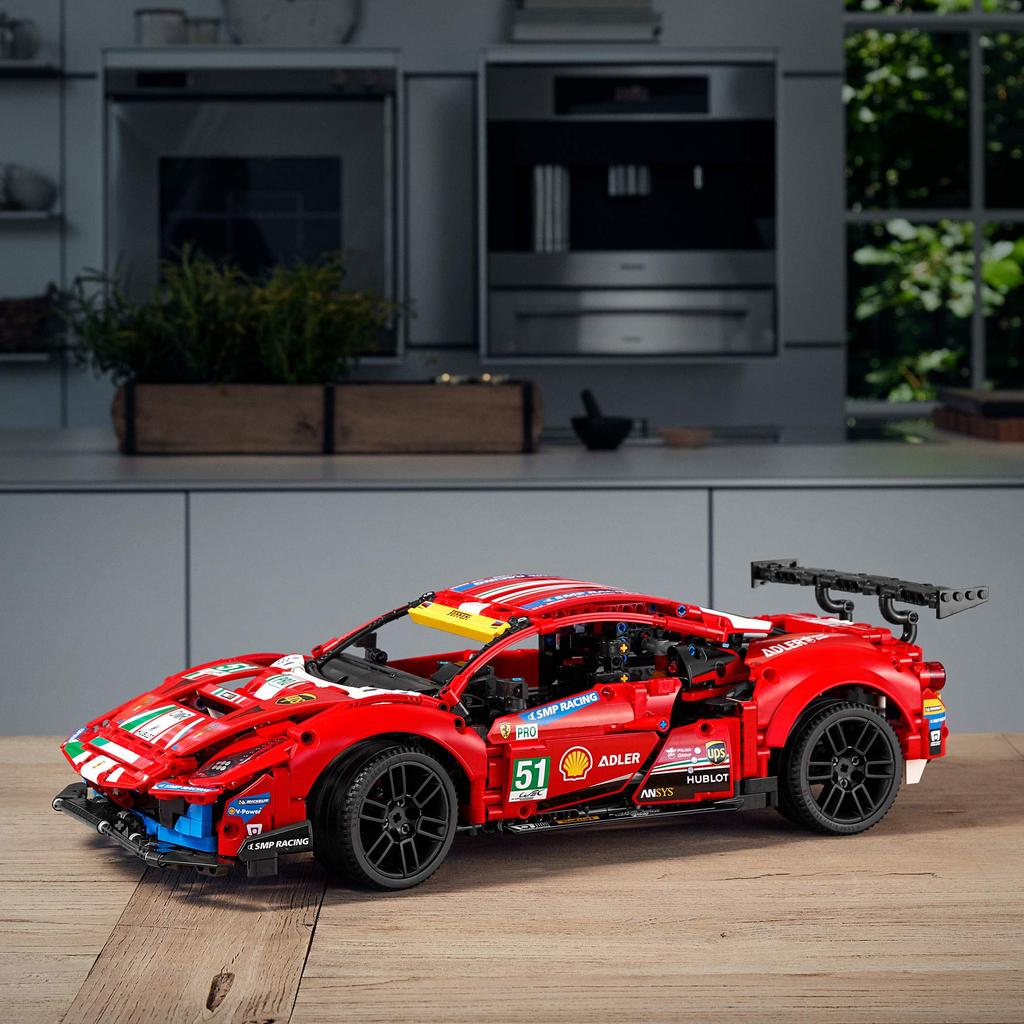 LEGO Technic Ferrari 488 GTE AF Corse 42125 Игрушечный блок Подарочный STEM Образовательный автомобиль Автомобиль Мальчики Взрослые #51