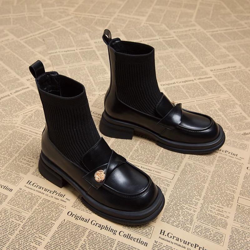 Ботинки Мартина детские 2024 популярный зарубежный стиль маленькие короткие ботинки популярные ботинки-носки тонкие ботильоны весна и осень