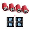 Car Interior Epoxy Logo Sticker Metal Wheel Tire Valve Cover For Volkswagen GTI Golf R Passat CC Lavida Sagitar Scirocco Tiguan