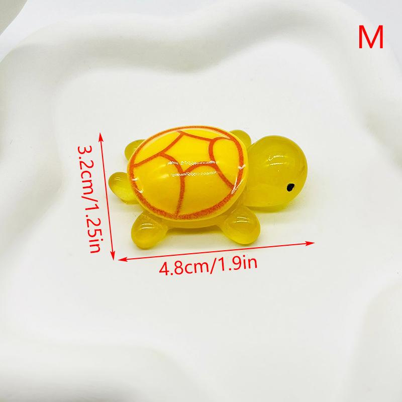Mini Turtles Luminous Ornament Crafts Miniature Figures Tiny Turtles Micro Landscape Home Decoration Accessories Gifts