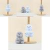 Charming Gray And Blue Gorilla Plush Toy Keychain For Bags And Backpack Accessories