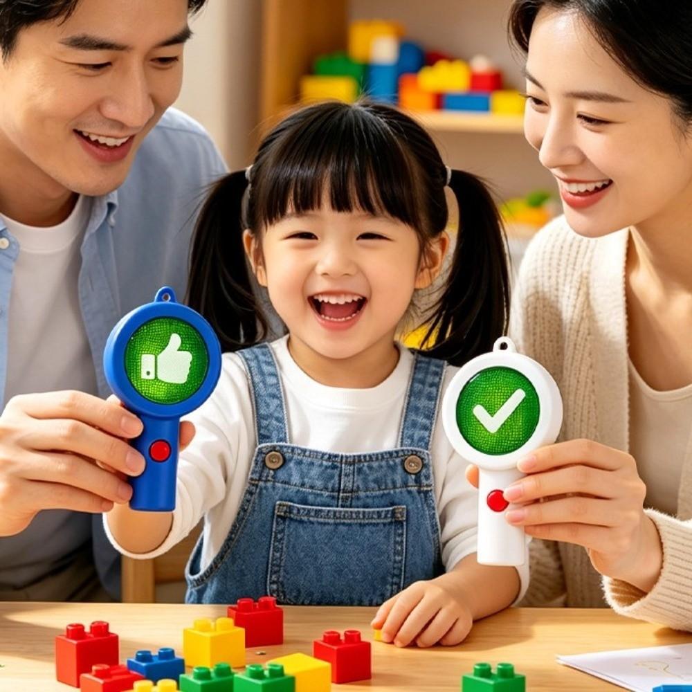 Acrylic Keychain Response Card Handheld Judgement Board Keyring Voting Paddles Activity Supplies
