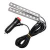 Car Atmosphere Lamp DC 12V 2x 9 LED Cigarette LED Decoration Lamp Dash Floor Foot Car-styling LED Strip Lights