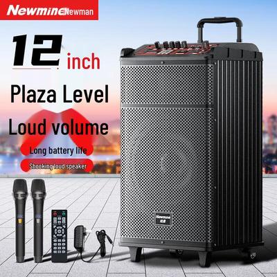 Портативная Bluetooth-колонка для караоке Newman N520, 12 дюймов, штекер CN (адаптер в комплекте)