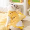Cat Cute Ass Traction Two-legged Fleece Jacket Medium and Small Dogs and Dogs Warm and Thickened Autumn and Winter Pet Cat Clothes