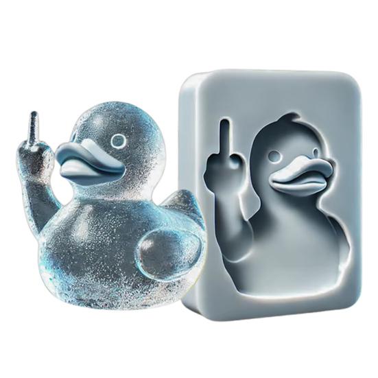 1/2 шт. забавная форма для льда в виде среднего пальца 3D в форме утки и бульдога многоразовая силиконовая