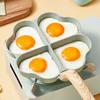 Four Hole Frying Pan Non Stick Egg Frying Pan Creative Heart Shaped Easy Clean Egg Cooker Omelet Pan Gift Cook
