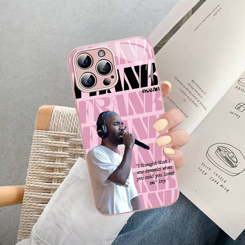 F-Frank Singer Закаленное Стекло Ocean Для Iphone 14 13 12 11 Pro Mini XS MAX 14Plus X XS XR Чехол